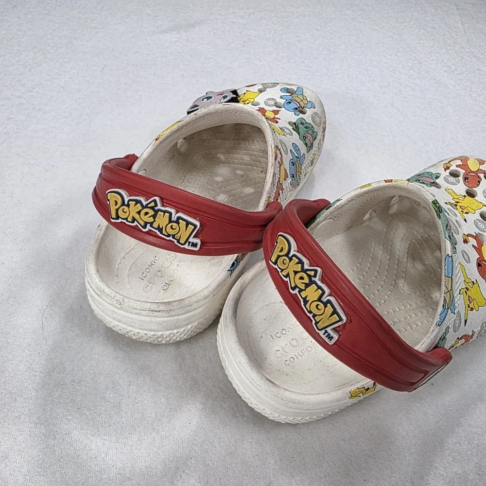 Pokémon Kids Crocs Size C10 Comfort Meets Adventure! LIMITED EDITION With Charm